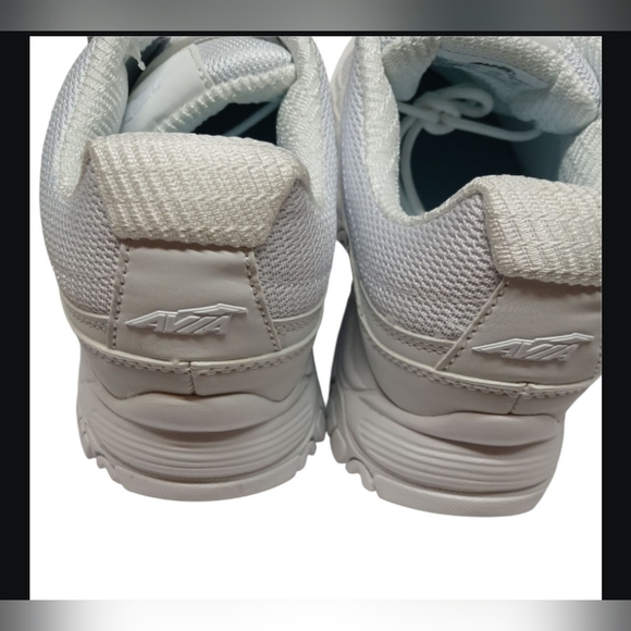 Avia White Athletic Sneakers | Size 10W | Wide Width Comfort Walking Shoes - Picture 3 of 7